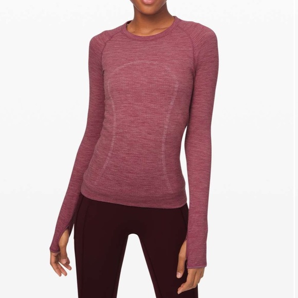 lululemon athletica Tops - LULULEMON pink swiftly wool pullover